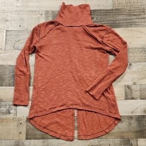 We The Free Orange Asymmetrical Long Sleeve‎ Tunic